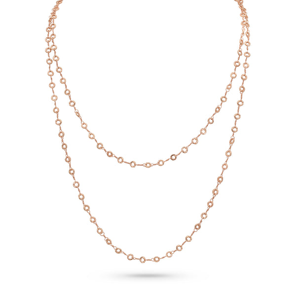 in rose gold, 42 inch length <span class='visuallyhidden'>Call, text 323-404-2959 for shopping help.</span>